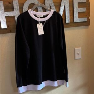 Fantaslook Gray and White Sweatshirt